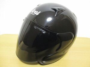 送料無料 状態良好 日本製 Arai アライ MZ-F GLASS BLACK ジェットヘルメット グラスブラック 2011年製 61・62cm/ＸＬ ビンテージ SZ