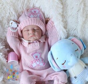  Reborn doll baby doll real baby baby 17 -inch 43cm full set lovely .. face model child genuine article .. manufacture 