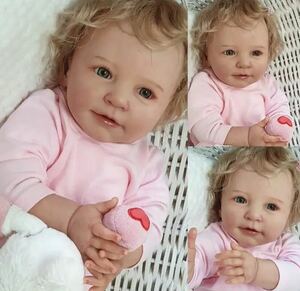  Reborn doll baby doll real baby baby 22 -inch 55cm full set lovely child genuine article .. manufacture . wool love appear face 