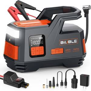 BIUBLE Jump starter 26800mAh high capacity 4250Api-k electric current (all gasoline car *12L diesel car correspondence ) 12V car engine starter 