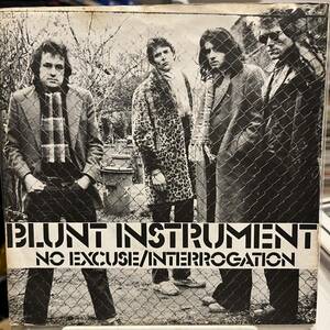 Blunt Instrument No Excuse / Interrogation パンク天国 kbd オリジナル盤 punk 初期パンク power pop mods