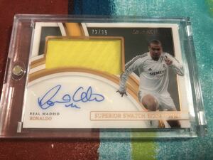 79/99 ロナウド PANINI IMMACULATE COLLECTION SOCCER SUPERIOR SWATCH SIGNATURES REAL MADRID RONALDO レアルマドリード 直筆サイン