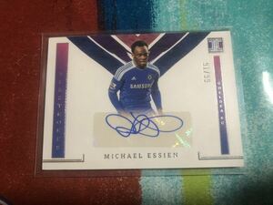 91/99 マイケルエッシェン PANINI IMPECCABLE SOCCER MASTERSTROKES CHELSEA MICHAEL ESSIEN チェルシー 直筆サインカード