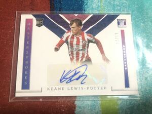 63/74 ルイスポッター PANINI IMPECCABLE SOCCER MASTERSTROKES BRENTFORD KEANE LEWIS POTTER ブレンドフォード 直筆サイン ルーキー RC