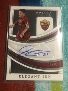 11/25 パウロディバラ PANINI IMMACULATE COLLECTION SOCCER ELEGANT INK ROMA PAULO DYBALA ローマ 直筆サインカード