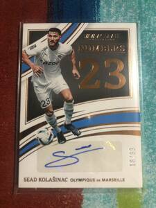 18/99 セアドコラシナツ PANINI IMMACULATE COLLECTION SOCCER MARSEILLE SEAD KOLASINAC マルセイユ 直筆サインカード