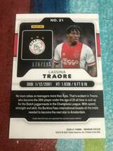 176/195 ラシナトラオレ PANINI OBSIDIAN SOCCER AJAX LASSINA TRAORE アヤックス ルーキーカード_画像2