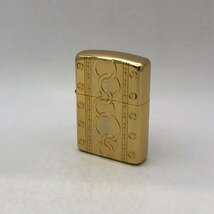 1円～/ZIPPO/ジッポー/Armor/アーマー/ゴールドカラー/両面加工/2006年製/箱付/ライター/煙草/喫煙具/コレクション/火花OK/ジャンク/T145_画像2