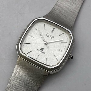 1円～/SEIKO/セイコー/SUPERIOR/スーペリア/9481-5000/3針/シルバー文字盤/シルバーカラー/スクエア/クォーツ/メンズ腕時計/ジャンク/T210