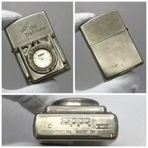 1円～/Zippo/ジッポー/U.S.TRADITIONAL/1998年製/時計/ライター/煙草/喫煙具/喫煙グッズ/コレクション/火花OK/ジャンク/T223_画像4