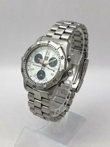 1円～/TAG HEUER/タグホイヤー/プロフェッショナル/CK1111/デイト/白文字盤/シルバーカラー/200M/クォーツ/メンズ腕時計/ジャンク/T168