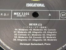 LP MEX 1101 【ピアノ】クリストフ・エッシェンバッハ　フェルナンド・バイエル　ピアノ教則本 【8商品以上同梱で送料無料】_画像5