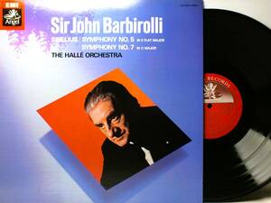 LP EAC-50052 サー・ジョン・バルビローリ　シベリウス　交響曲　第５番　第７番　ハルレ管弦楽団 【8商品以上同梱で送料無料】