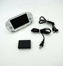 PlayStation Vita (プレイステーション ヴィータ) Wi‐Fiモデル クリスタル・ホワイト (PCH-1000 ZA02)【美品】_画像1