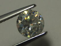 【24305】虹色のスペクトルを示す合成ルチル（チタニア）ルース1.11ct　_画像6