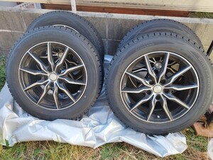 使用少）215/60R17 DUNLOP WINTERMAXX SJ8 スタッドレスタイヤ、ホイール（5穴 ）、ナットセット カローラクロス CH-Rに使用