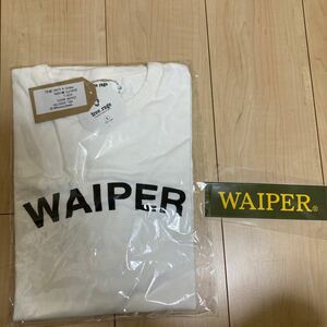 伊勢丹POP UP 限定 新品未使用 waiper inc ウァイパー Tシャツ Lサイズ ミリタリー free rage ホワイト 半袖　