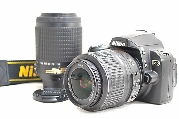 ☆極美品☆☆スマホ転送☆Nikon D40☆ダブルズームセット☆