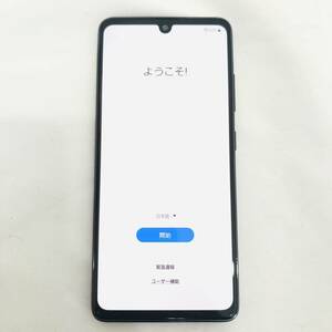 1円 初期化済み Galaxy A41 au 利用制限◯ 青 ブルー アンドロイド スマートフォン 