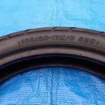 1円スタート　BRIDGESTONE ブリジストン　バトラックス　BT-39F SS フロント用　中古　100/80-17M/C 52S(2023年05週製造) GSX-R125_画像4