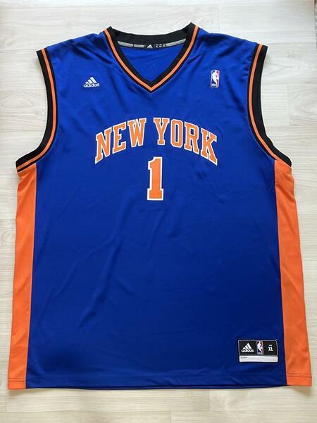 【希少】 NBA　KNICKS アマーレ・スタウダマイアー ★ ニューヨーク・ニックス adidas アディダス ユニフォーム ジャージ バスケ XL　白