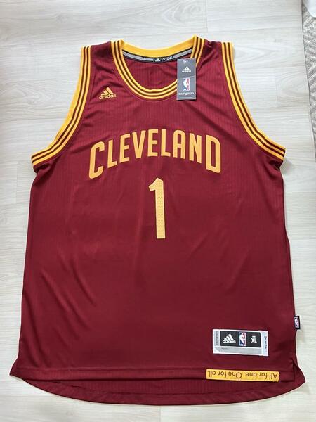 【入手困難】 NBA　CAVS デリック・ローズ ROSE #1 ★クリーブランド・キャバリアーズ adidas アディダス ユニフォーム ジャージ XL シャツ