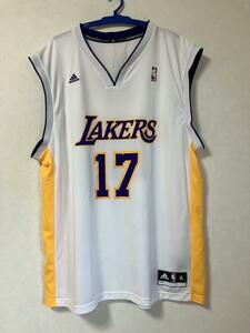 [Редко] NBA Lakers Джереми Лин ★ Los Angeles Lakers Adidas Adidas Uniform Jersey Basketball XL Рубашка