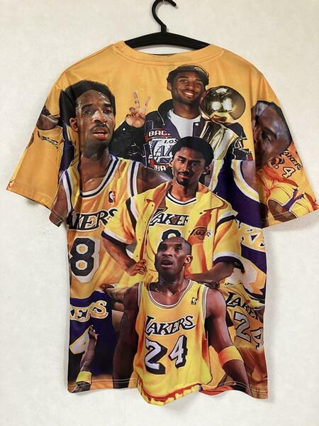 【新品】 NBA コービー・ブライアント LAKERS シャツ ユニフォーム Tシャツ ロサンゼルス・レイカーズ ジョーダン カリー レブロン　美品