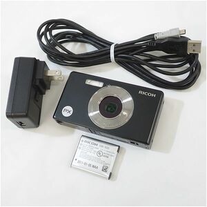 リコー デジタルカメラ RICOH PX ブラック バッテリーパック・USBケーブル・ACアダプター付き