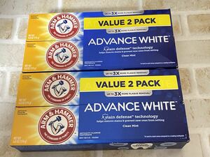 〈送料無料〉 Arm&Hammer 【ADVANCEWHITE】 歯磨き粉 4本セットアーム&ハマー アドバンスホワイト まとめ売り オーラルケア