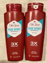 〈送料無料〉オールドスパイス 【PURE SPORT】 473g 2本セット ボディソープ 石けん アメリカ old spice ピュアスポーツ デオドラント 3X_画像1