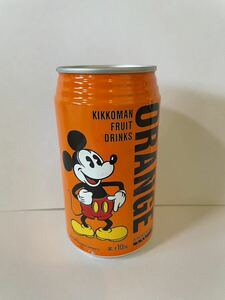 空缶 昭和レトロ キッコーマン フルーツドリンク オレンジ 1989年製造 レトロ缶 当時物 空き缶 旧車 ブリパイ