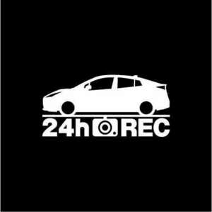 【ドラレコ】トヨタ プリウス【50系】後期型 24時間 録画中 ステッカー