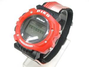 【IGA5839】PIKO Hawaiian ピコハワイ 腕時計 デジタル レッド×ブラック 動作未確認 used