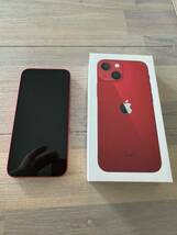 iPhone 13 mini PRODUCT RED 256GB simフリー　中古　箱、付属品あり_画像1