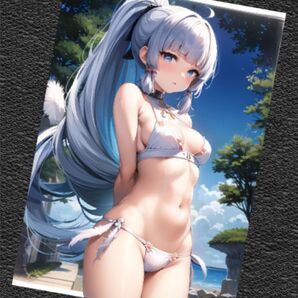原神 神里綾華 水着高品質ポスター 高精細 ACGカード ACGセクシーカード タペストリー ブロマイド 美少女 ビキニ 綾香