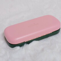 【極美品】katespade ケイトスペード kate spade メガネケース サングラスケース ピンク×グリーン_画像5