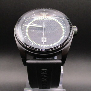 中古腕時計239【EMPORIO ARMANI】 AR-0683 エンポリオアルマーニ 黒文字盤の画像2