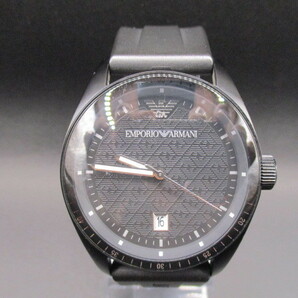 中古腕時計239【EMPORIO ARMANI】 AR-0683 エンポリオアルマーニ 黒文字盤の画像1