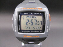 中古腕時計244【CASIO】 STW-1000 カシオ PHYS フィズ 電波　タフソーラー グレー×オレンジ_画像1