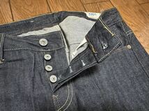 G-STAR RAW 3301 LOW TAPERED RL◇テーパードデニム/ジーンズ◇濃紺/赤耳パンツ/ボタンフライ/サイズ30(ウエスト42)_画像4