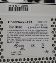 Plat'Home ぷらっとホーム OpenBlocks AX3 OBSAX3/2 イーサ2ポート マイクロ サーバー_画像5