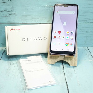 docomo arrows We F-51B パープル 本体 白ロム SIMロック解除済み SIMフリー 美品 44759