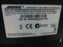 BOSE ボーズ COMPANION 5 MULTIMEDIA SPEAKER SYS マルチメディア スピーカー システム_画像7