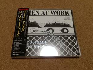MEN AT WORK メン・アット・ワーク / BUSINESS AS USUAL ワーク・ソングズ 旧規格 35-8P-15 〇帯は難あり