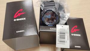 #13749【超美品】タグ付 CASIO G-SHOCK Gショック ハイパーカラーⅡ 黒×青モデル GA-100‐1A2DR 箱 ケース有