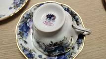 #13984【美品おまとめ】ロイヤルアルバート ROYAL ALBERT ムーンライトローズ カップ＆ソーサー＆ケーキ皿 合計3点セット 金縁 洋食器_画像5