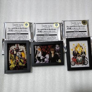 3点セット 大阪 限定 フレームマグネットコレクション DEATHNOTE EXHIBITION 夜神月 L エル デスノート展 小畑健 エキシビション 海砂