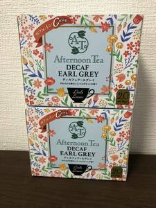 カフェイン0 Afternoon Tea Little Leaves ディカフェ アールグレイ ティーバッグ 20袋入×2箱 アフタヌーンティ 紅茶 クリスマス