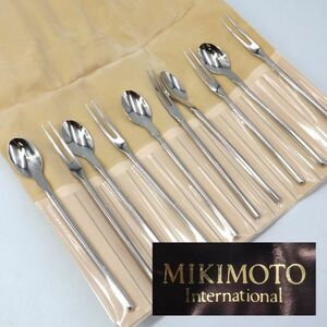 e3551【MIKIMOTO】ミキモト　インターナショナル　カトラリーセット　スプーン＆フォーク　10本